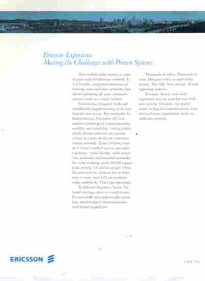 Буклет Ericsson Performance, 55-1470, Баград.рф